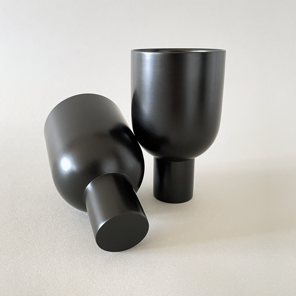 Handcrafted Urushi Glass – Black | Japanese Wooden Glass