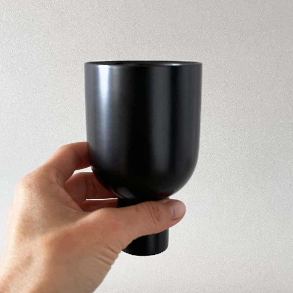 Handcrafted Urushi Glass – Black | Japanese Wooden Glass